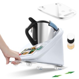 For Thermomix TM6 Sliding Board, Acrylic Sliding Board Accessories, Quick Moving Rolling Board for Thermomix Vorwerk Food Processor TM 6 TM5 Accessories Underlay Board (Transparent)