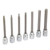 Hex Bit Socket, 7 Piece 3/8 Square Socket Bit, 1/8
