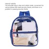 PVC Transparent Backpack Portable PVC Zipper Design High Capacity Clear