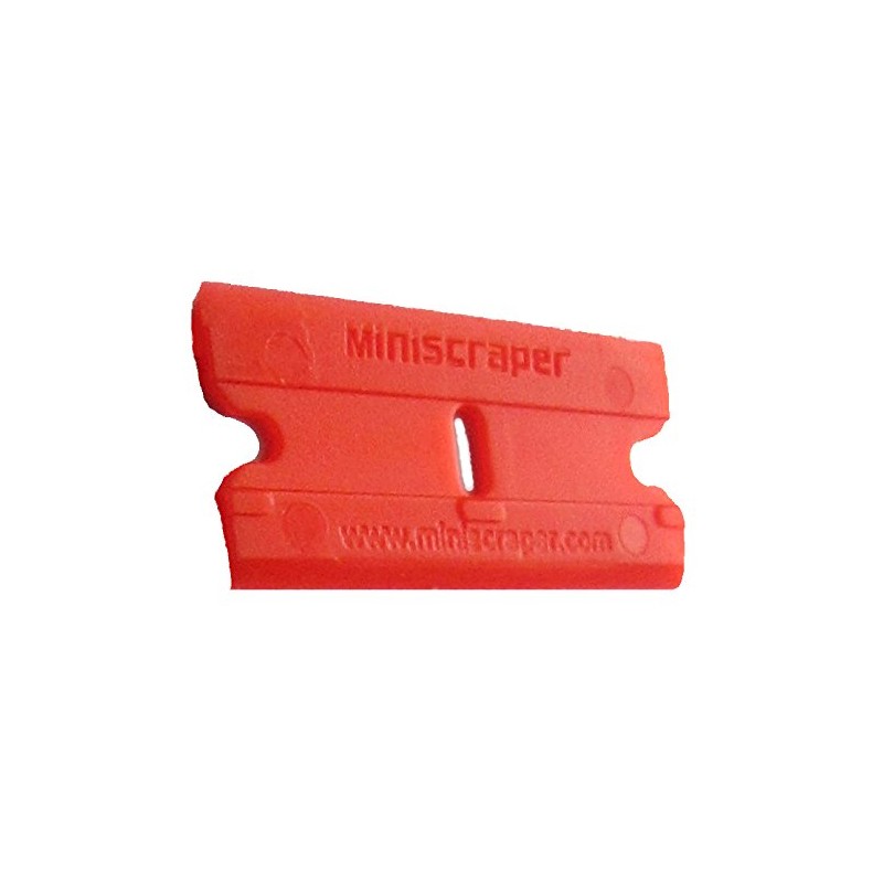 Mini Razor Blade Scraper with 25 Plastic Double Edged Razor