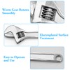 ZCYKJ Mini Adjustable Spanner, 4" Small Steel Spanner Jaw Wrench