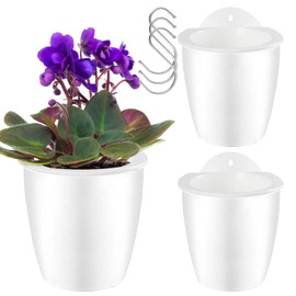 Oliz Self Watering Wall Planters for Indoor Plants with Water Reservoir, Easy to Water and Install, Lightweight, Vertical Plant Pots for Indoor Plants, Set of 3 - Plants Not Included