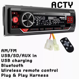EPD 12V Honda Acty Plug & Play 4 /2 Harness Stereo Radio FM Bluetooth USB
