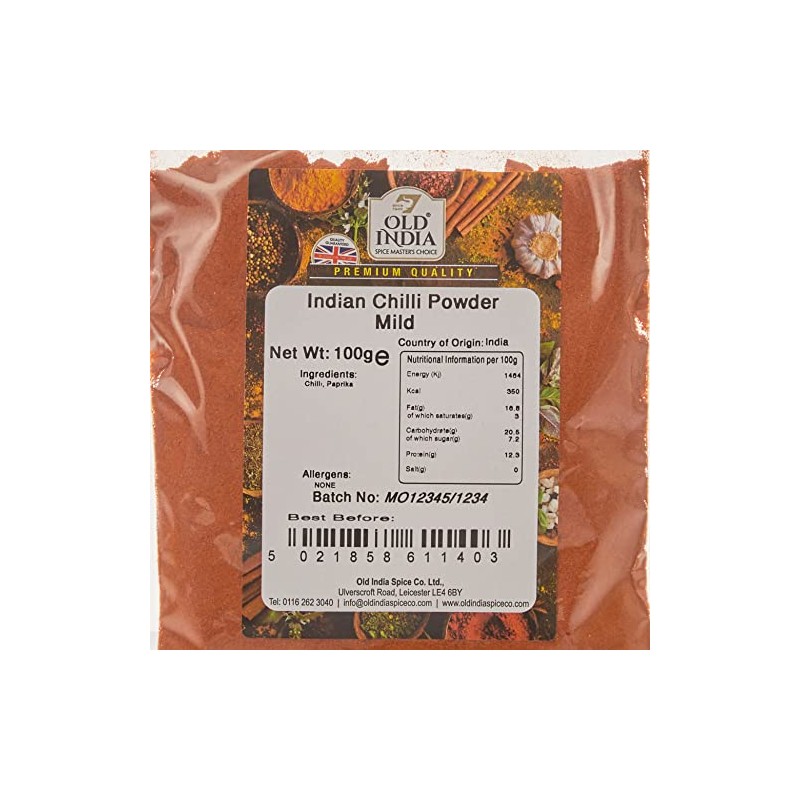 Old India Indian Chilli Powder Mild 100g