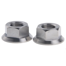 M14x1.5mm TC4 Titanium Ti Flange Nut DIN 6923 for Bolt Screw Fastener
