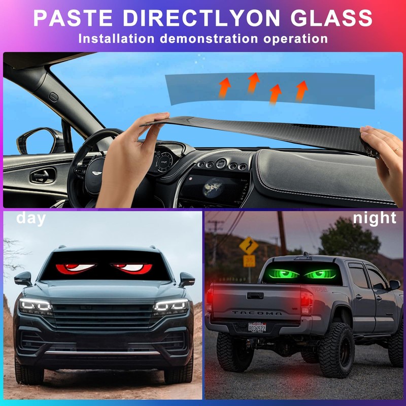 Devil Eyes Light for Cars, 2-Pack LED Eyes for Car