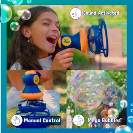 Bubble Gun Megaphone Sounds | Exciting and Creative Handheld Bubble Machine for Kids | Indoor & Outdoor Fun