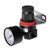 Antrader 1/4" NPT Compressed Air Regulator Air Source Treatment Pressure