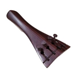 MUSICAL STRING Violin Tailpiece Rosewood Hill Model BUILT IN PUSH ADJUSTER 4/4, brown, Full (60)