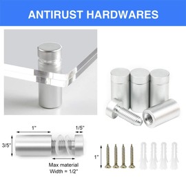 NIUBEE 11x14 Clear Acrylic Wall Mount Floating Frameless Picture Frame for Degree Certificate Photo Frames-Double Panel(Full Frame is 13x16 inch)