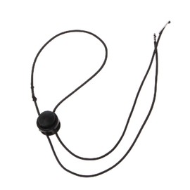 Galepromot 10 Pcs Black Adjustable Hat Strap Clip Hat Windproof Cord Fastener Cap Retainers with Clips for Fishing Boating Fishing Hats