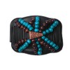 LOVEF 3 Pcs Women Magic Hair Combs Wood Beaded Stretch
