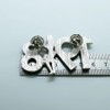 ALPHA Letter Sorority 1908 Girl Rhinestone Metal Brooch White Imitation