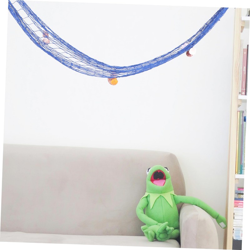 ORFOFE Fish Net Wall Decor Decorative Fishing Net Nautical Wall