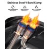 EVIL ENERGY V Band Clamp for Flange Kit Stainless Steel