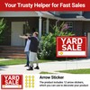 6 Pcs Yard Sale Signs with Stakes, Extra-Large Foldable Yard