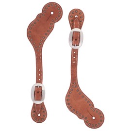 Weaver Leather Harness Leather Spur Straps with Spots