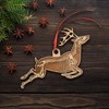Wooden Christmas Ornament, Reindeer Skeleton Christmas Ornament (TO24)