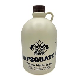 Sapsquatch Organic Maple Syrup - Half Gallon - Grade-A Amber Rich