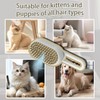 Pet Steam Brush,Cat Dog Hair Remover, Adjustable Pet Hair Remover,Pet
