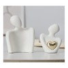 Lyaciomn Mini Abstract Sculpture Home Decor Knick Knacks Couples Love