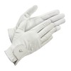 LeMieux Unisex Classic Riding Gloves in White - Synthetic Leather
