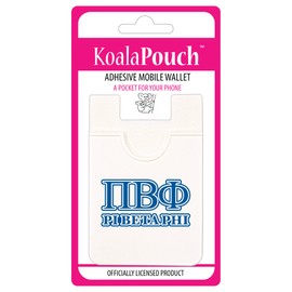 Sorority Shop Pi Beta Phi - Koala Pouch - Adhesive Cell Phone Wallet with PBPhi Greek Letter Design