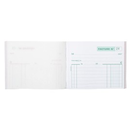 Exacompta - Ref. 13274SE - Lot of 5 FACTURES manifolds - in film - 50 numbered carbonless sheets in 2 copies (1 original + 1 copy) - size 105 x 135 mm - made in France