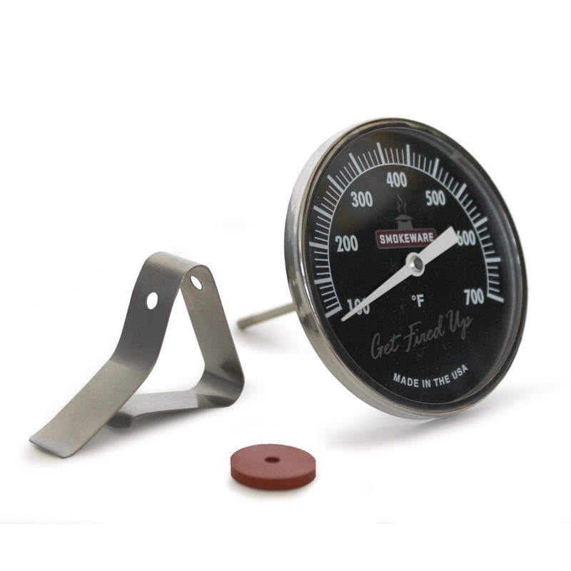 SmokeWare Temperature Gauge – 3-inch Face, 0-700°F Range, Black, Replacement