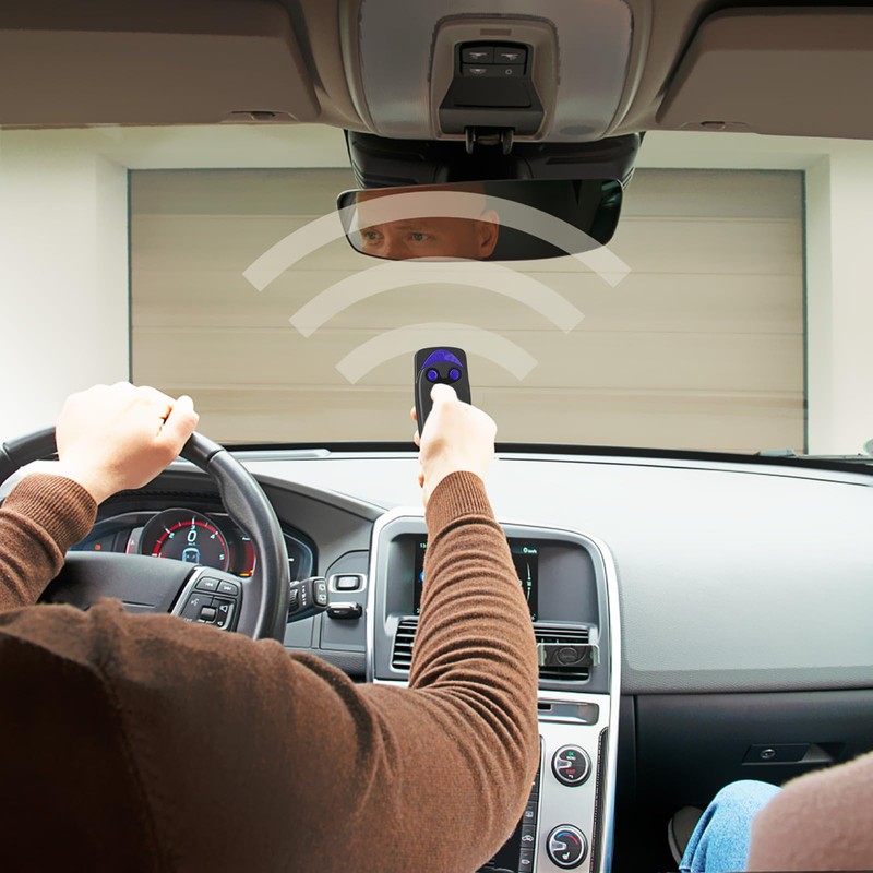 2PCS Garage Door Opener Hand Transmitter Compatible with Nice FLO2