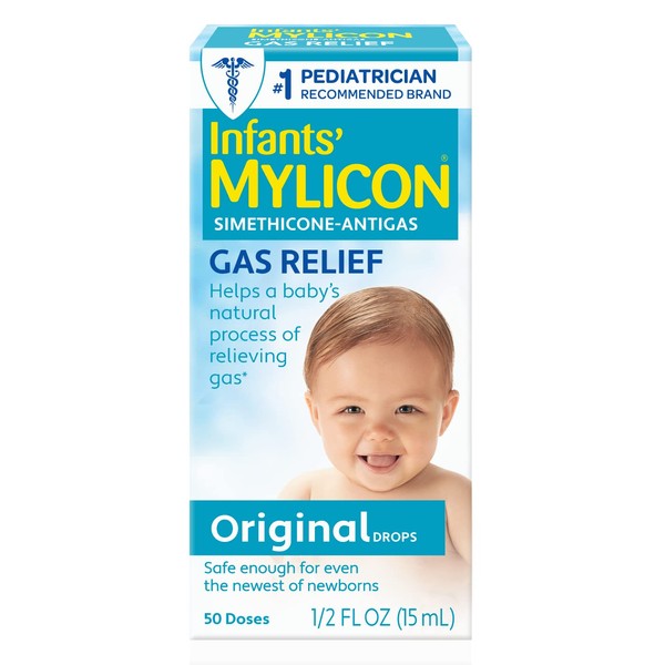 Mylicon Gas Relief Drops for Infants and Babies, Original Formula, 0.5 Fluid Ounce