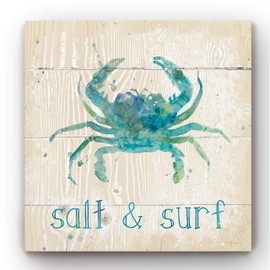 Renditions Gallery Modern Nautical Scenes-Salt & Surf Watercolor Canvas Prin Wall Art for Home Wall Décor