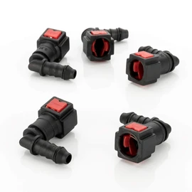 Fuel Line Quick Release Connector Hose Coupling 6.3 x 8 mm Pack of 5