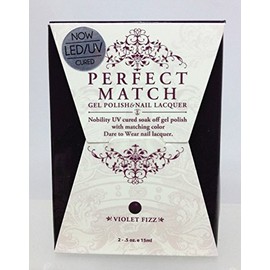 LeChat Perfect Match DUAL SET Soak Off Gel Polish and Dare to Wear Nail Lacquer - Violet Fizz - PMS31