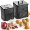 Beautiful Potato and Onion Storage Container Set - Perfectly Sized