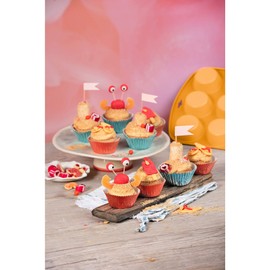 Original Kaiser Happy Colors Muffin Tray for 12 Muffins, Muffin Mould 38 x 27 cm, Non-Stick Coating, Standard Size, Cupcake Moulds, Exciting Orange, Orange
