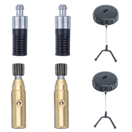 AUMEL 2 Fuel Cap with 2 Oil Filters 2 Oil Pumps for Stihl MS180 MS170 018 017 MS 180 170 Chainsaw Replaces 1130 350 0500 Spare Part