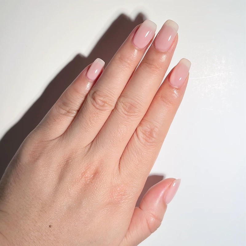 COSMOO Pale Pink Nail Polish Chip Resistant Manicure, Non-Toxic, Vegan,
