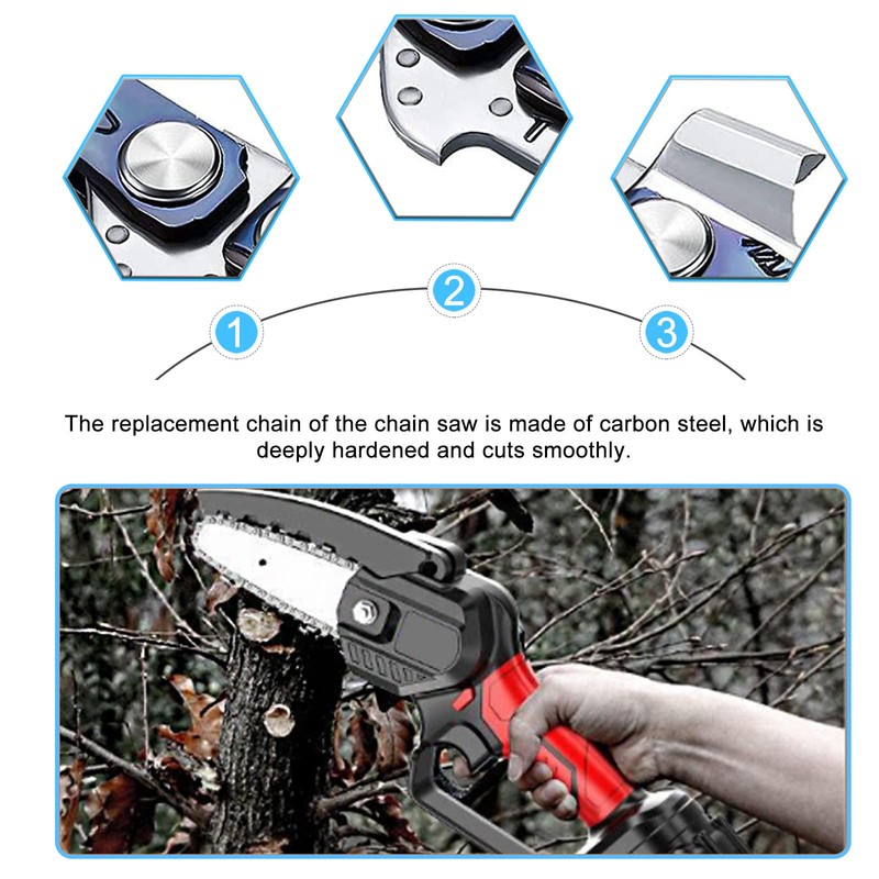 Chainsaw Chain, Pack of 4: Saw Chains, 4 Inch Mini