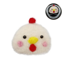 ORIESSE Chick Air Vent Clips Car Air Freshener Vent Clip,Essential Oil Car Diffuser,White Chicken Girly Cute Car Accessories for Women,Unique Car Charm