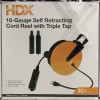 HDX 30 ft. 16/3 Heavy-Duty Retractable Extension Cord Reel w/ 3 Outlets ~ NEW