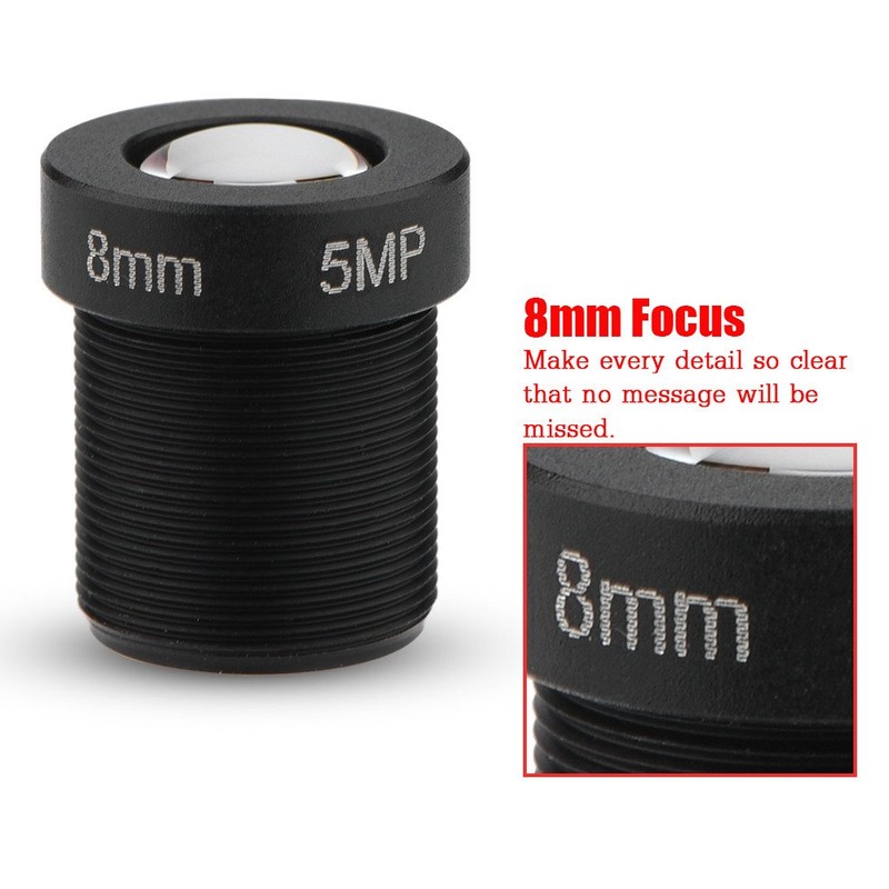 Sonew 8mm Wide Angle CCTV Lens, 5 Megapixel IP Camera