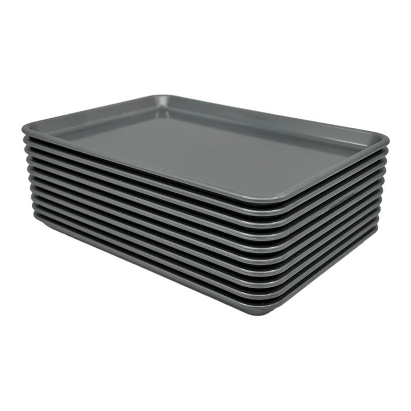 Chabrias Ltd Pack of 10 Plastic Rectangle Tip Trays -
