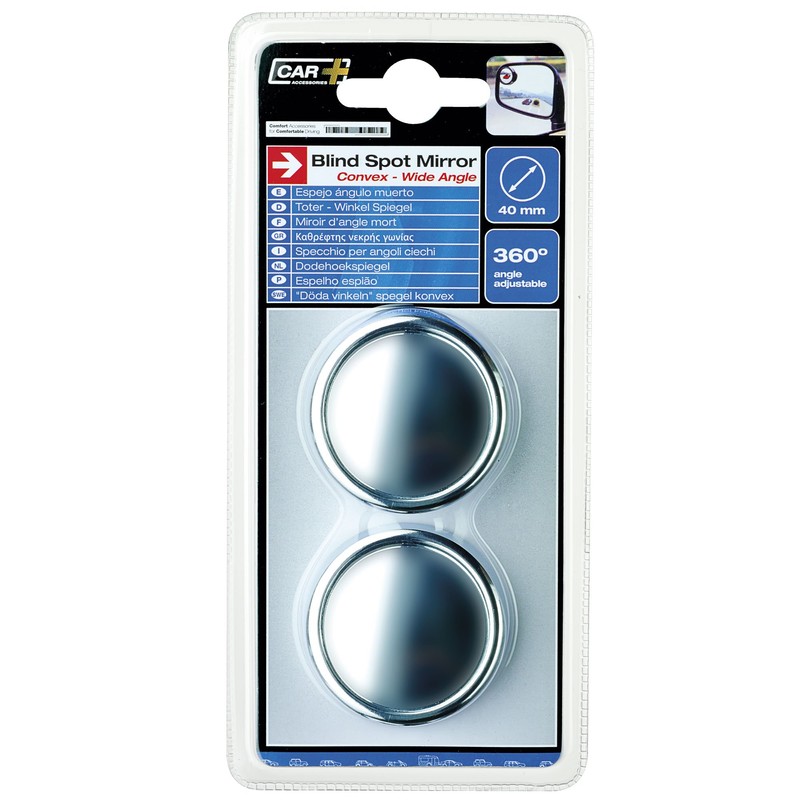 Sumex 1035520 Car Convex Round Blind Spot Mirrors - Chrome