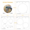 inBovoga 3 Pcs Router Templates for Woodworking, 4 * 3.92