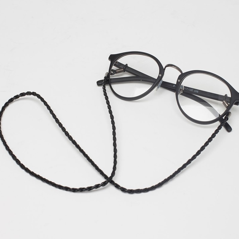 ZooooM ZM-KAWAMEGA Leather Simple Glasses, Sun Glasses, Chain, Glasses, Strap,