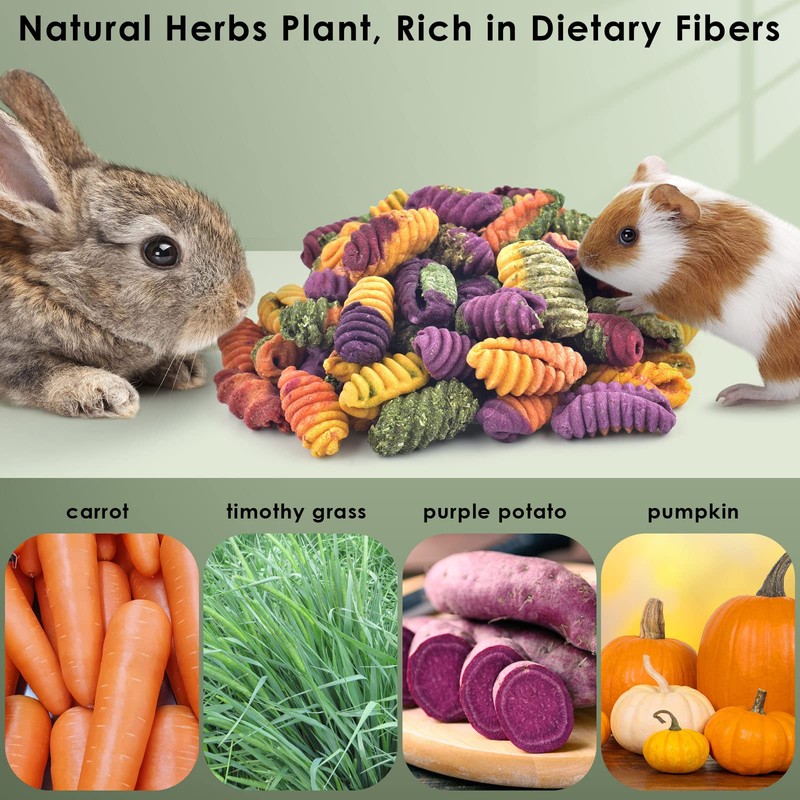 ERKOON Chinchilla Treats, Chew Toys for Teeth for Rabbit Guinea