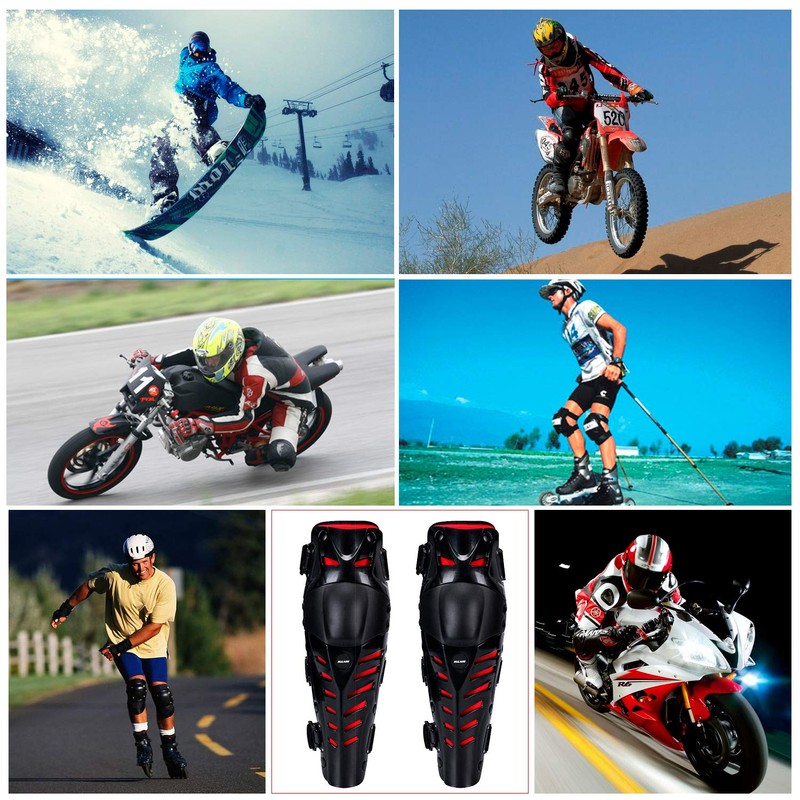 Outigu Knee Pads, Motorcycle Knee Protective Knee Shin Guards, Adjustable