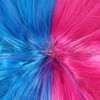 Long Straight Wigs Women Female Full Bangs Synthetic Hair Blue