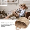 Hanging Basket Seagrass Woven Wall Hanging Storage Basket Organizer for